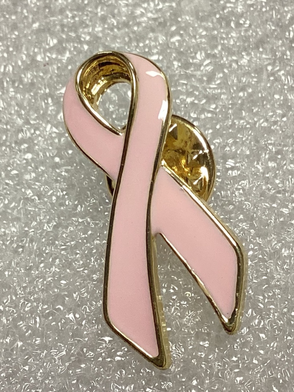 Pink Gold Breast Cancer Awareness Pin NEW